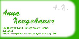 anna neugebauer business card